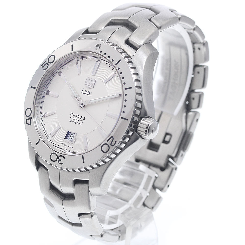 TAG HEUER Link WJ201B Caliber 5 Silver Dial Automatic Men's Watch_953393