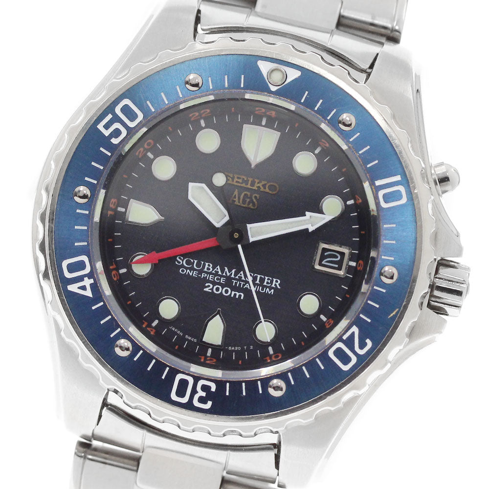 SEIKO ScubaMaster Kinetic SBCW003/5M45-6A30 GMT Auto quartz Men's Watch_953409
