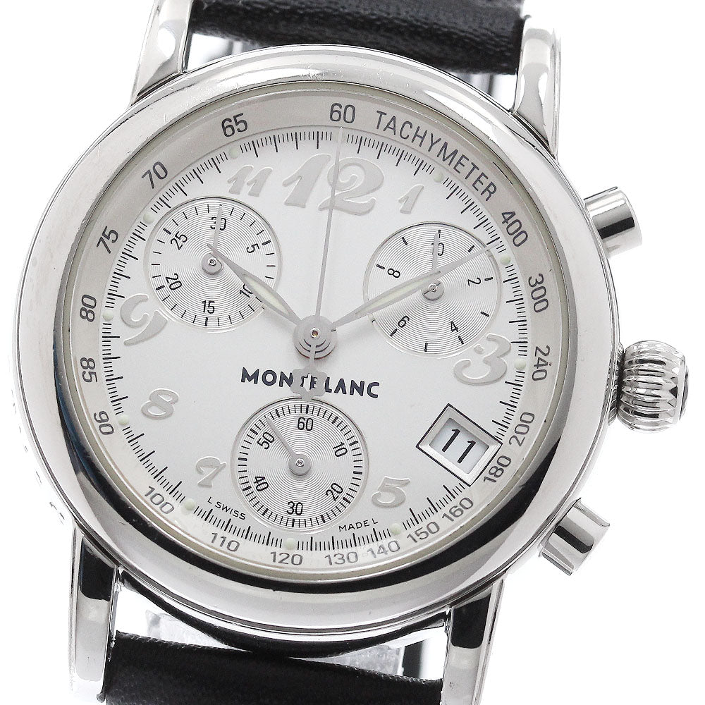 MONTBLANC Meisterstic 7039 Chronograph Silver Dial Quartz Ladies Watch_953437