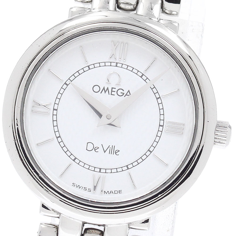 OMEGA De Ville Classic 7574.21 white Dial Quartz Ladies Watch_953466