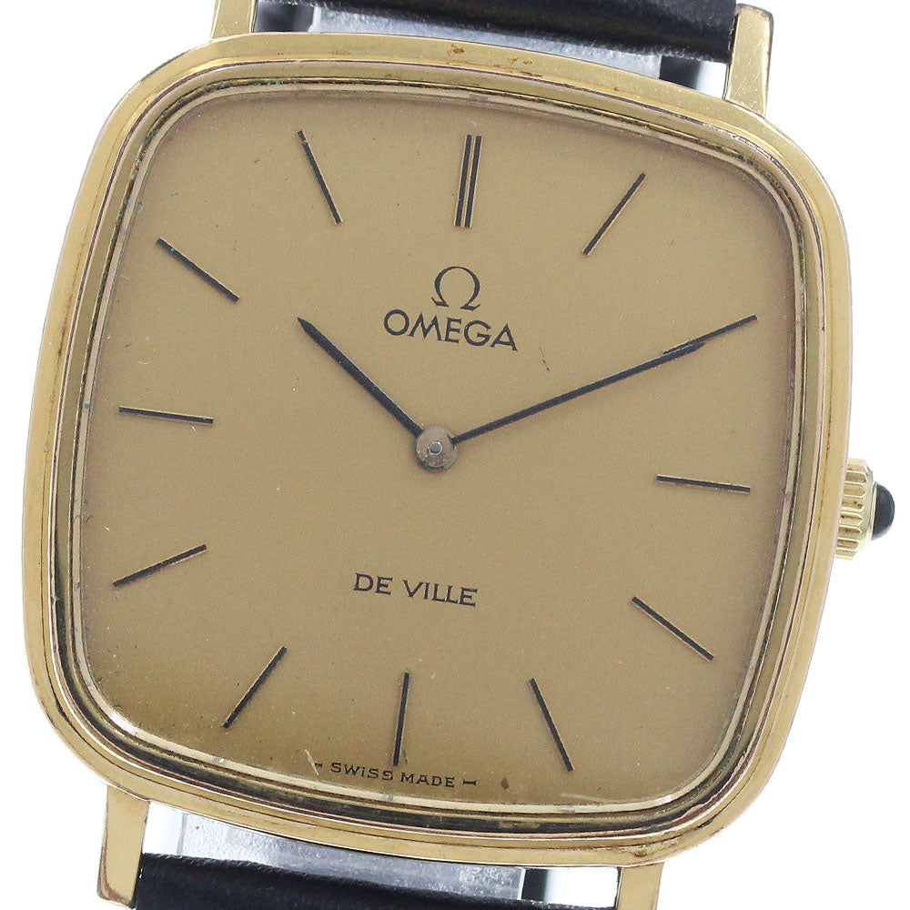 OMEGA De Ville Cal.625 111.0118 Square gold Dial Hand Winding Men's Watch_953478