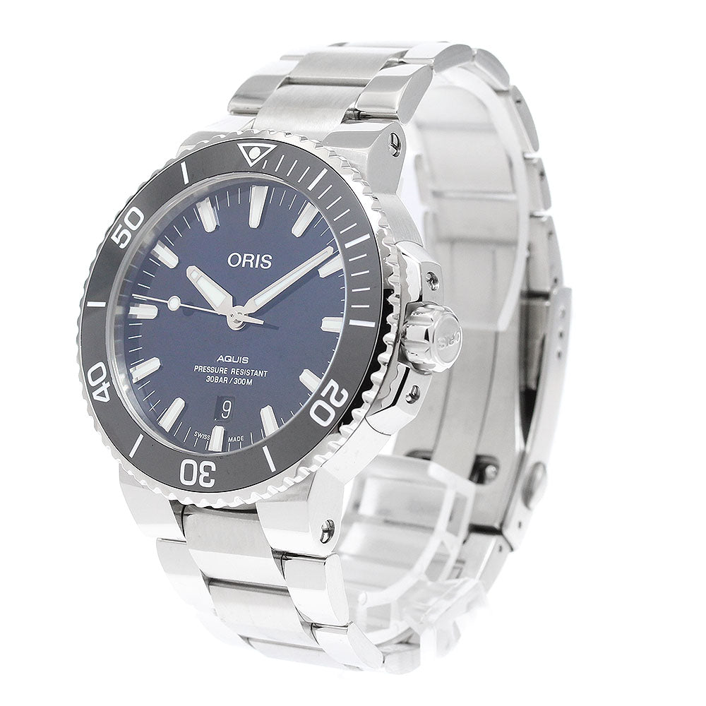 ORIS Aquis 01 733 7730 4135 Date Navy Dial Automatic Men's Watch_953495