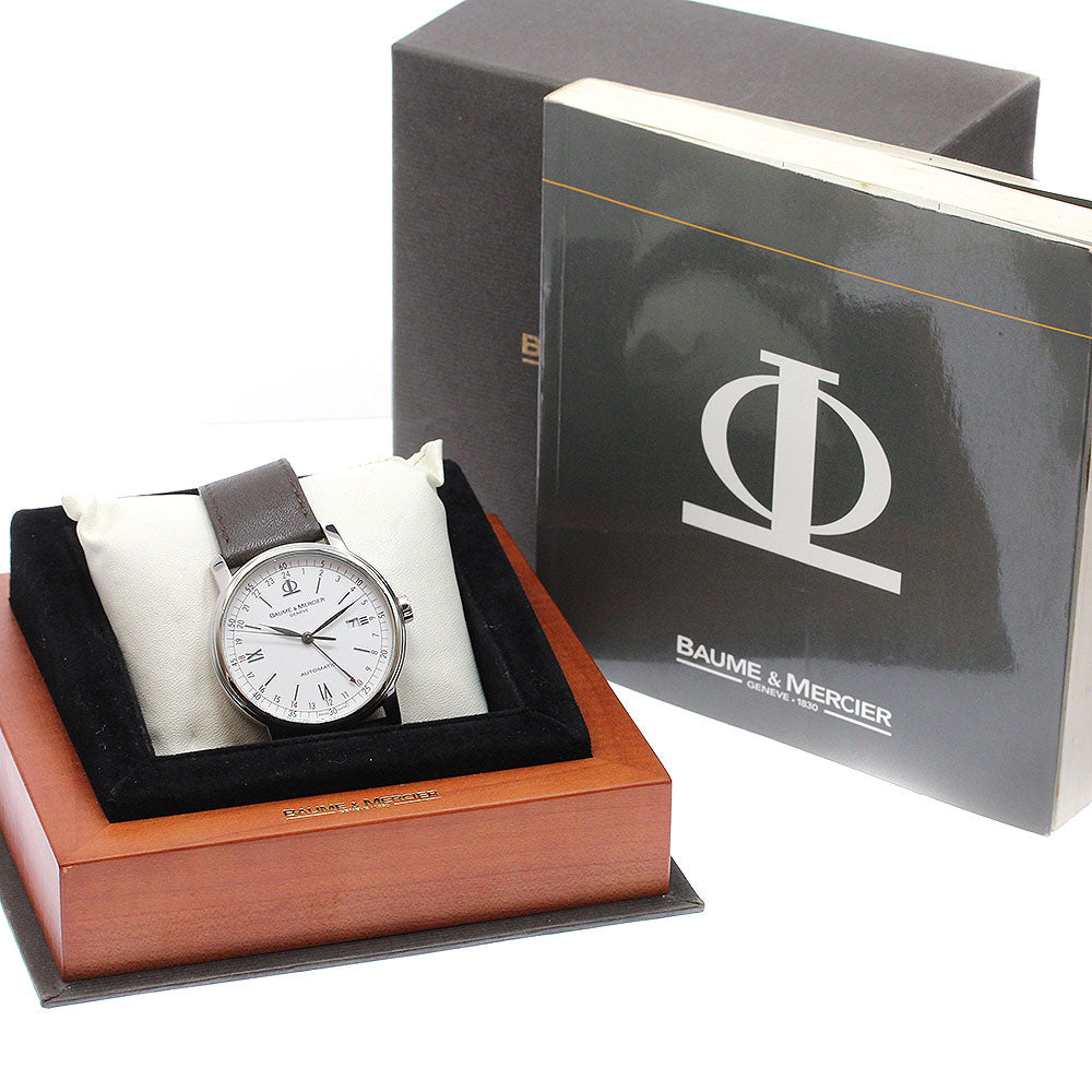 Baume & Mercier Classima 65494 GMT date white Dial Automatic Men's Watch_953500