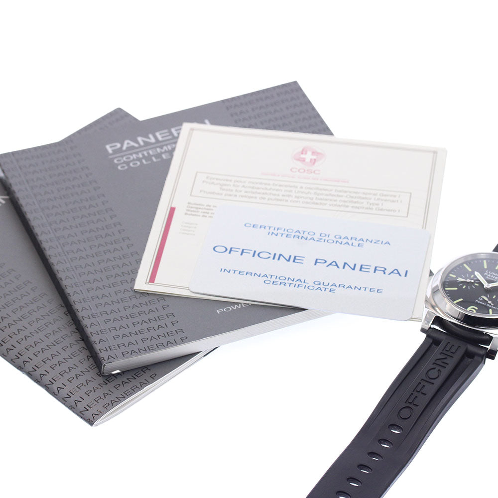 PANERAI Luminor PAM00090 Power reserve black Dial Automatic Men's Watch_953509