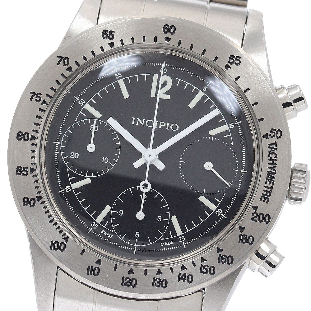INCIPIO Ink Pio 11 316L Chronograph black Dial Automatic Men's Watch_953553