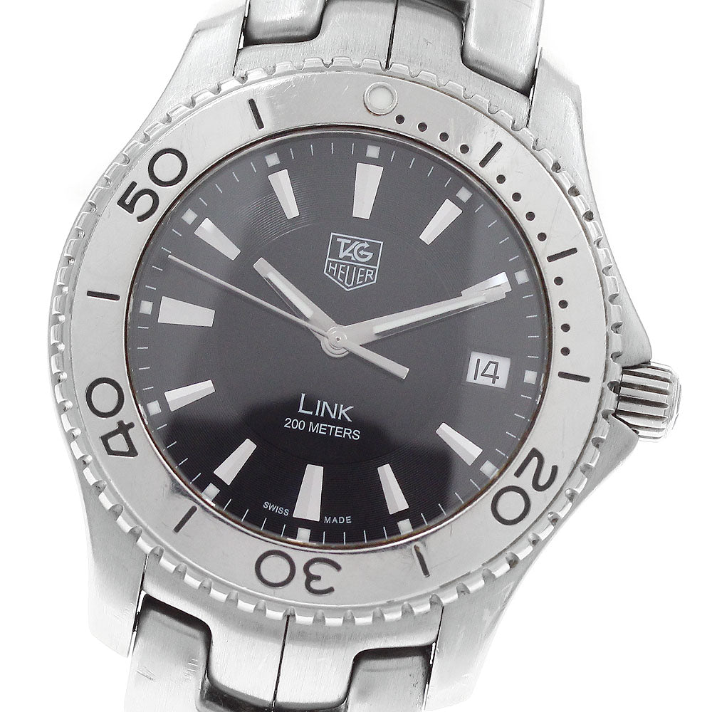 TAG HEUER Link WJ1110 Date Black Dial Quartz Men's Watch_953587