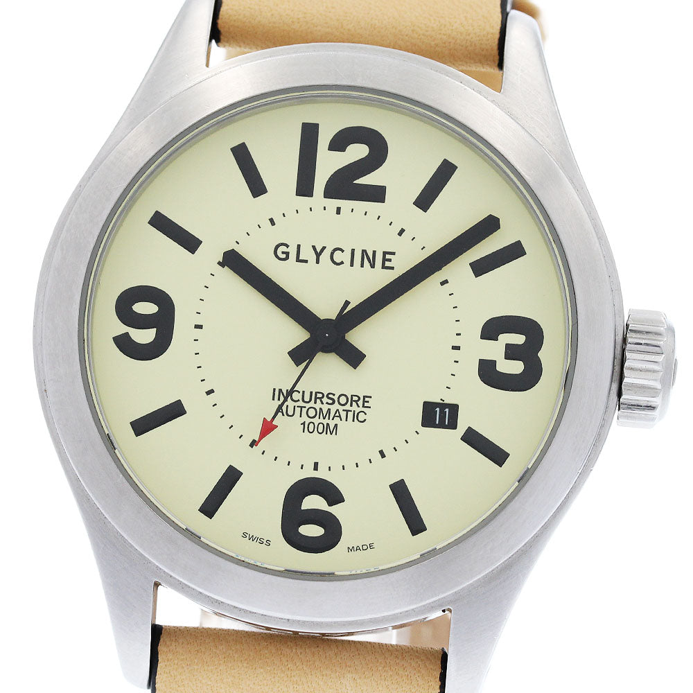 GLYCINE Inkle Sole 3849 Date beige Dial Automatic Men's Watch_953600