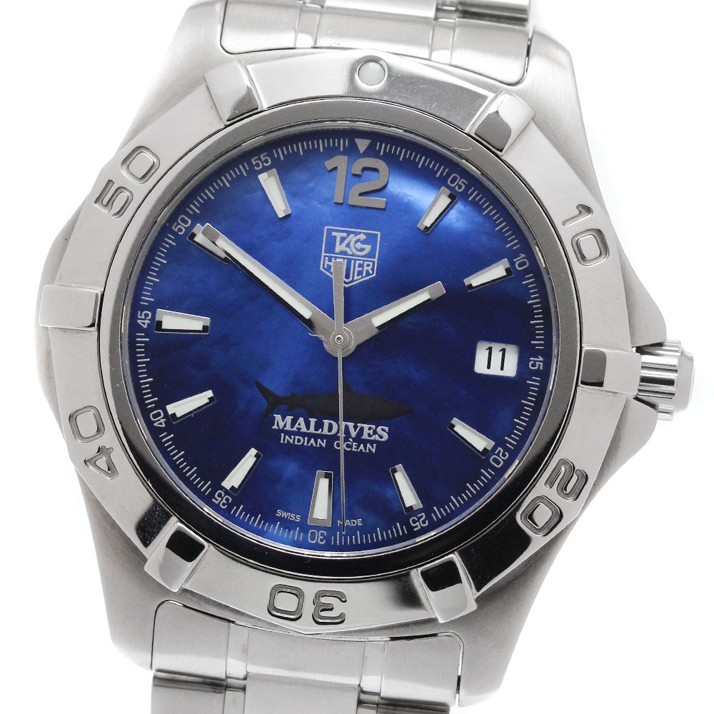 TAG HEUER Aqua Racer Maldives Limited WAF211M Date Blue shell Dial Automatic Men's Watch_953620