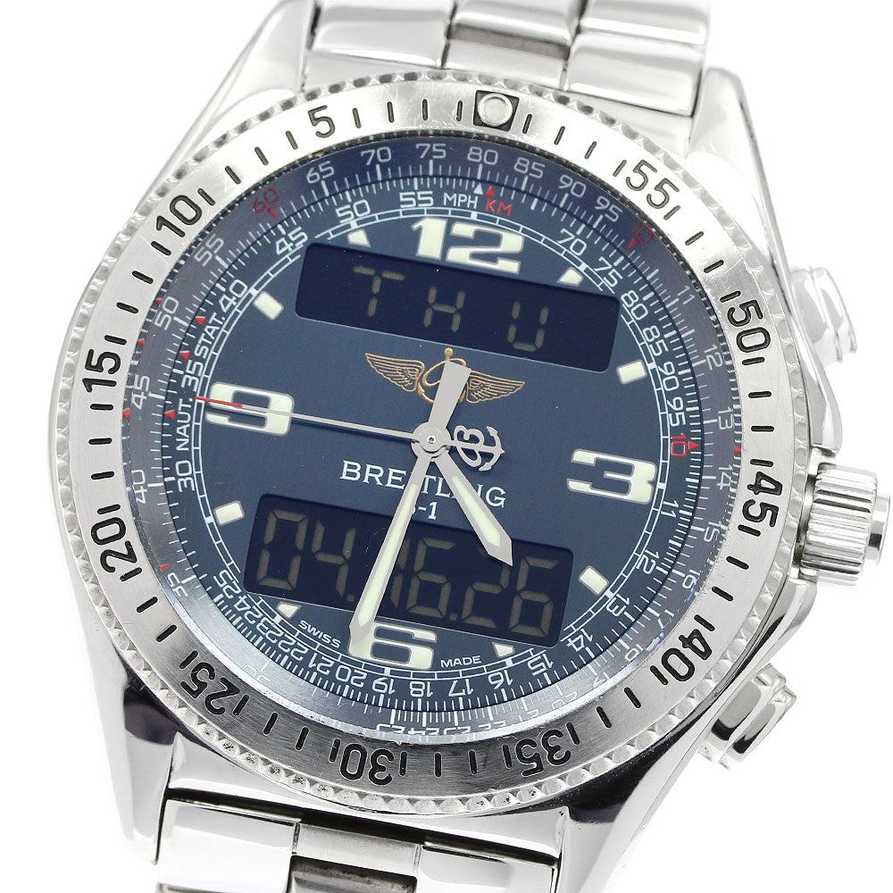 BREITLING B-1 A68362 gray Dial Quartz Men's Watch_953621