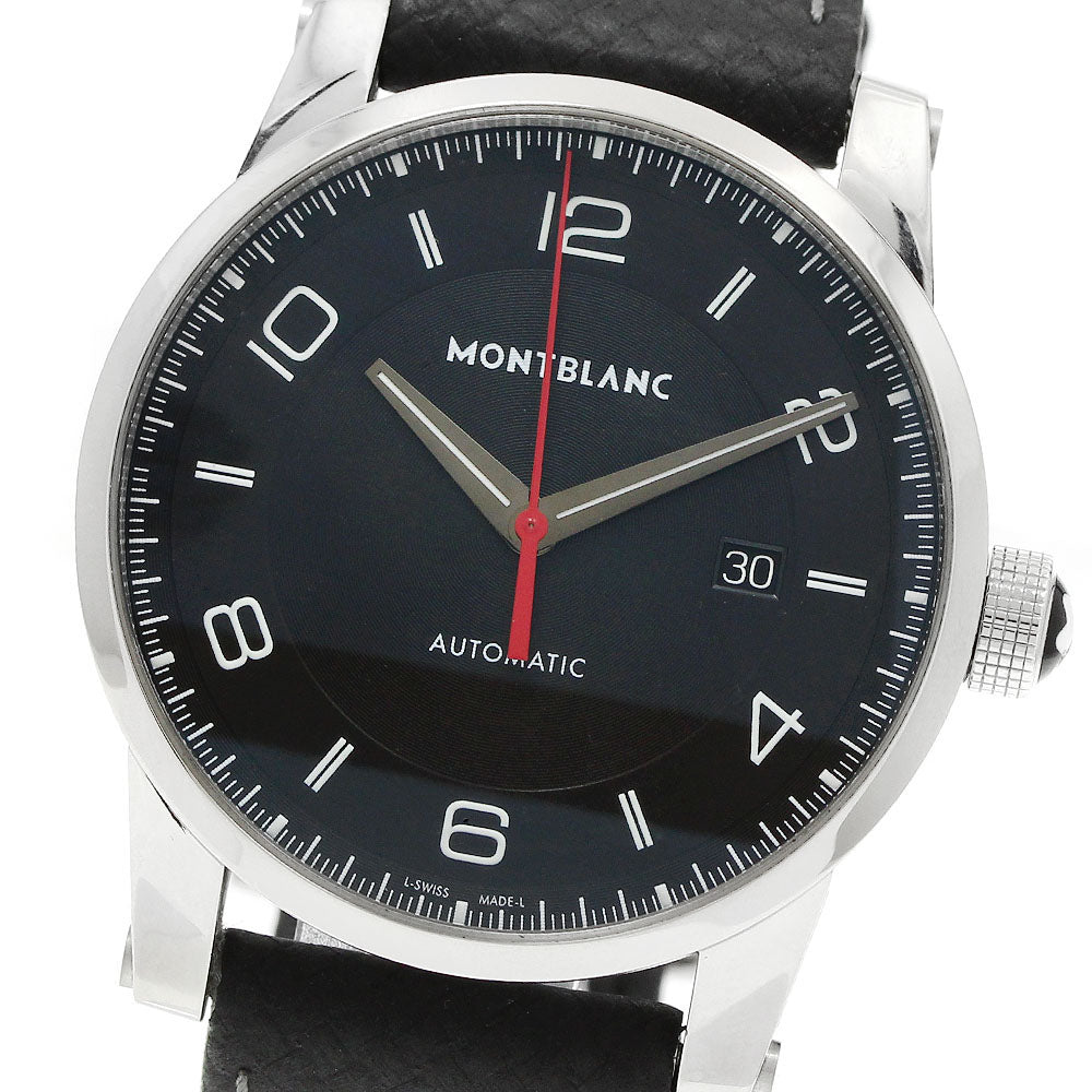 MONTBLANC Time walker 113877/7285 Date black Dial Automatic Men's Watch_953635