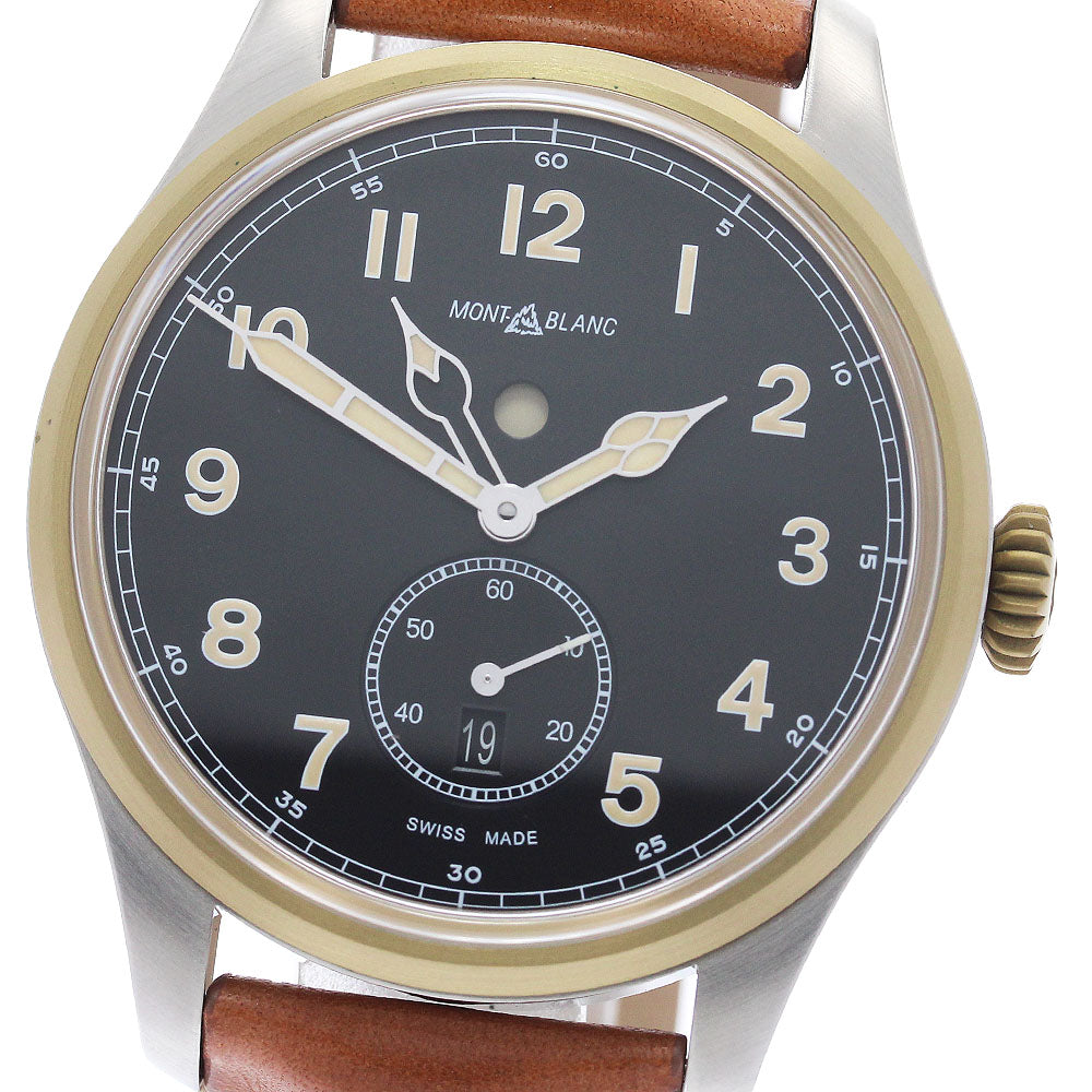 MONTBLANC 1858 Automatic 116479 Dual Time Day & Night black Dial Men's _953637