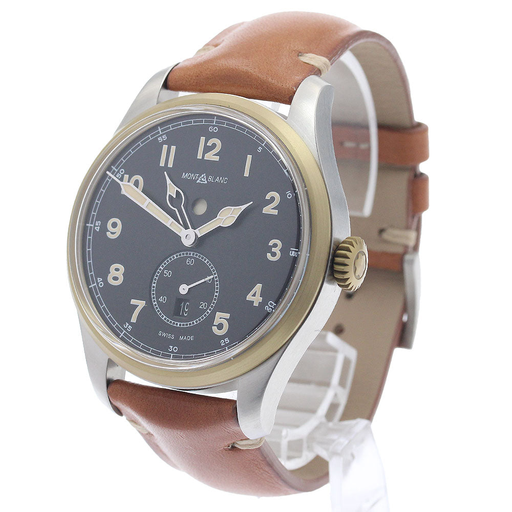 MONTBLANC 1858 Automatic 116479 Dual Time Day & Night black Dial Men's _953637