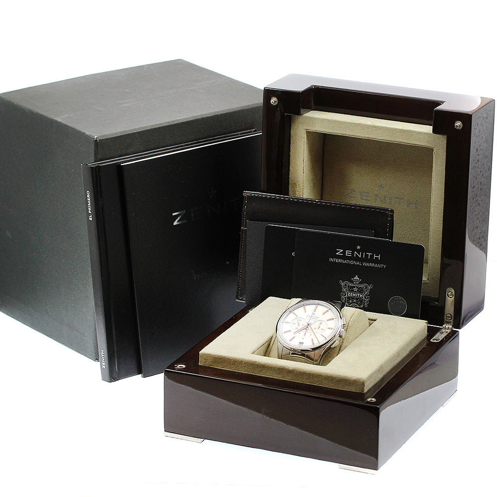 ZENITH El Primero Captain 03.2110.400 Chronograph Silver Dial AT Men's_954021
