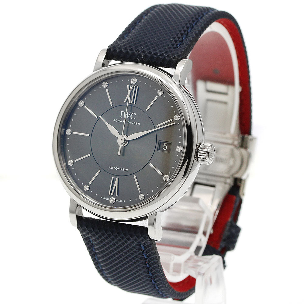 IWC SCHAFFHAUSEN Portofino IW458102 12P diamond gray Dial Automatic Boy's_954108