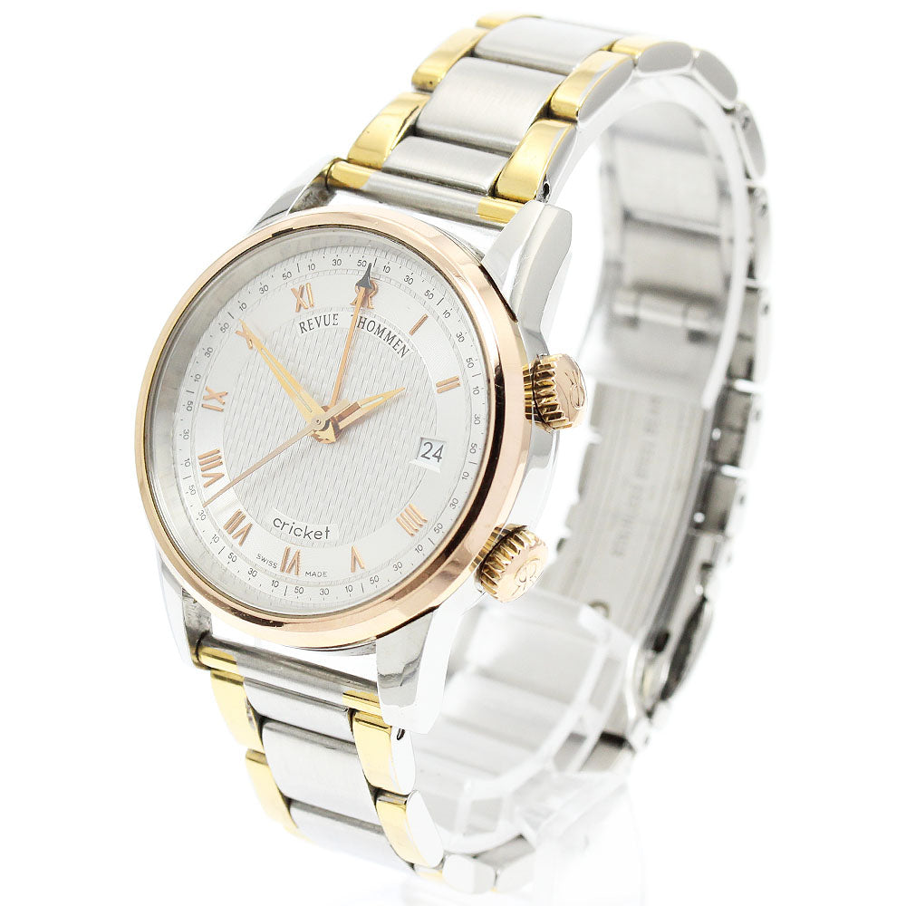 REVUE THOMMEN cricket 8317001 Date Silver Dial Hand Winding Men's Watch_954156