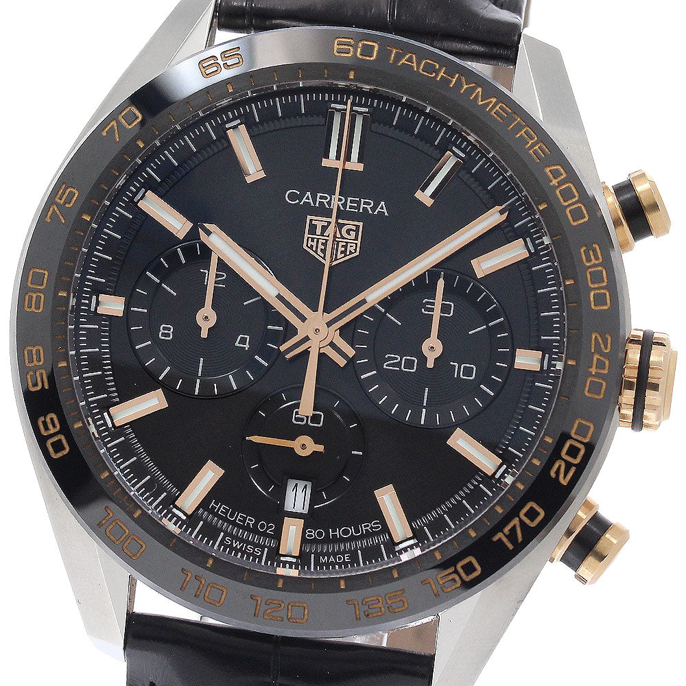TAG HEUER Carrera Caliber Heuer 02 CBN2A5A.FC6481 Chronograph black Dial Automatic Men's Watch_954169