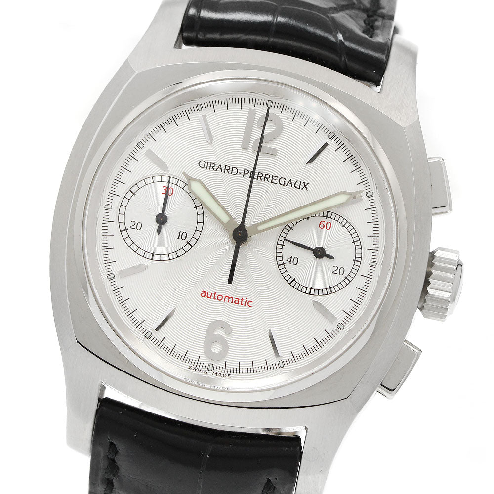 GIRARD PERREGAUX Square Cumberd 24990.0.11.104 Chronograph Silver Dial Automatic Men's Watch_954179