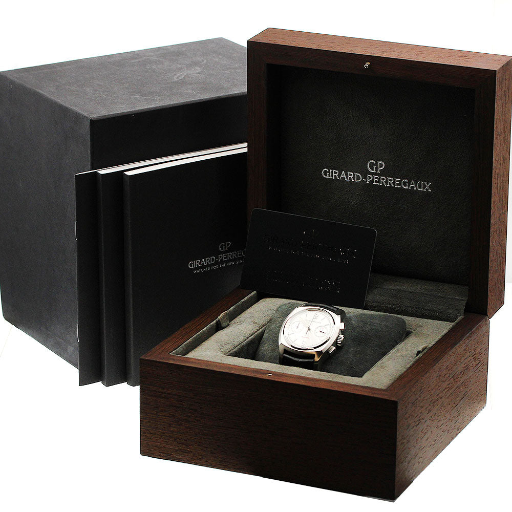 GIRARD PERREGAUX Square Cumberd 24990.0.11.104 Chronograph Silver Dial Automatic Men's Watch_954179