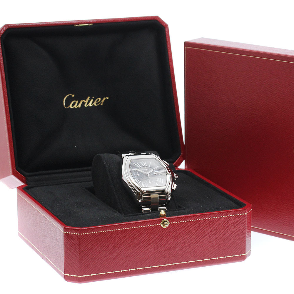 CARTIER Roadster XL W62020X6 Chronograph Date Black Dial Automatic Men's_954209