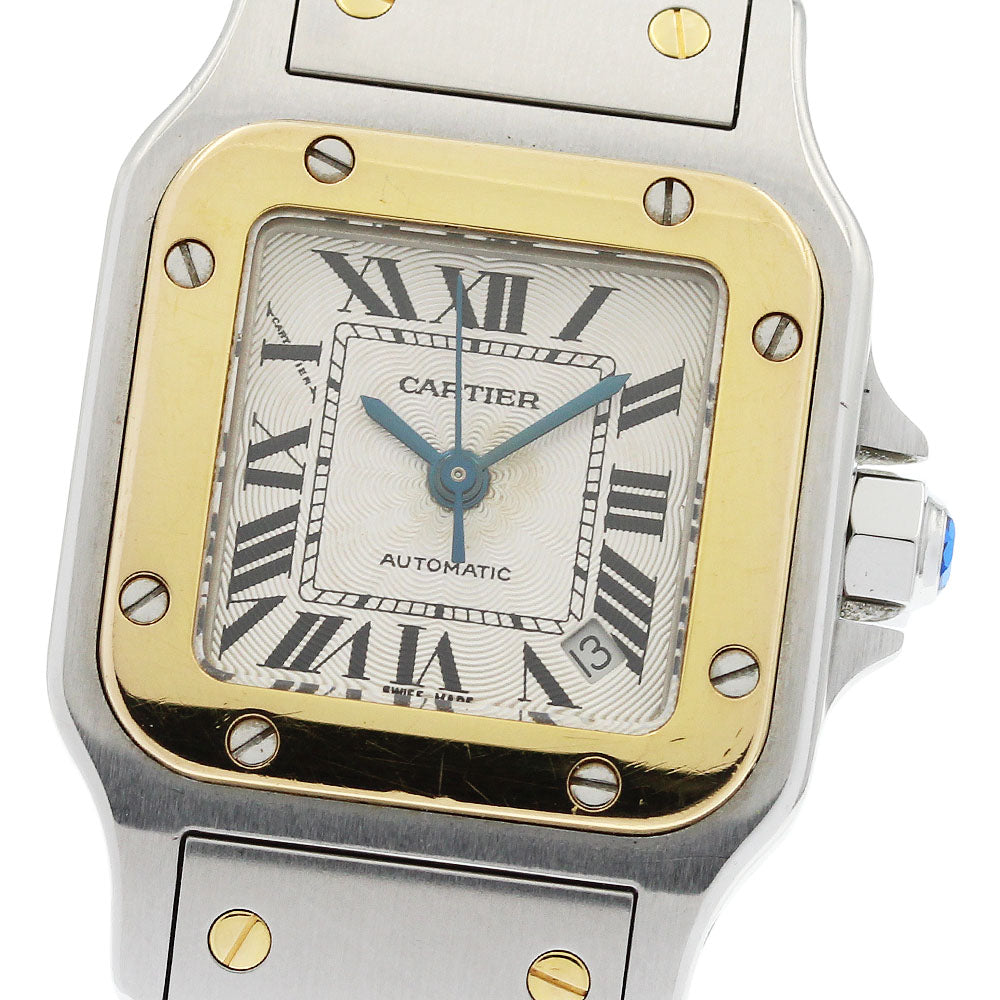 CARTIER Santos Galbe SM W20057C4 YG2 tone Automatic Ladies Watch_954211