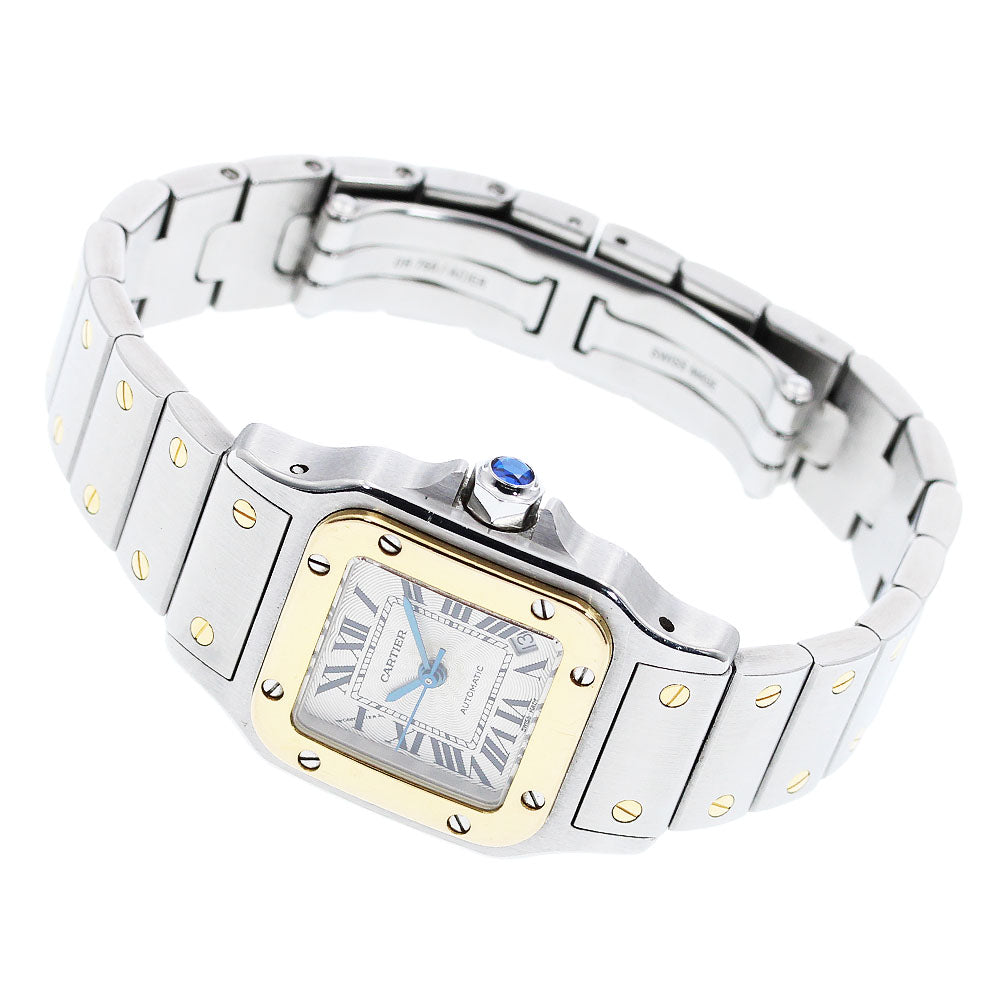 CARTIER Santos Galbe SM W20057C4 YG2 tone Automatic Ladies Watch_954211