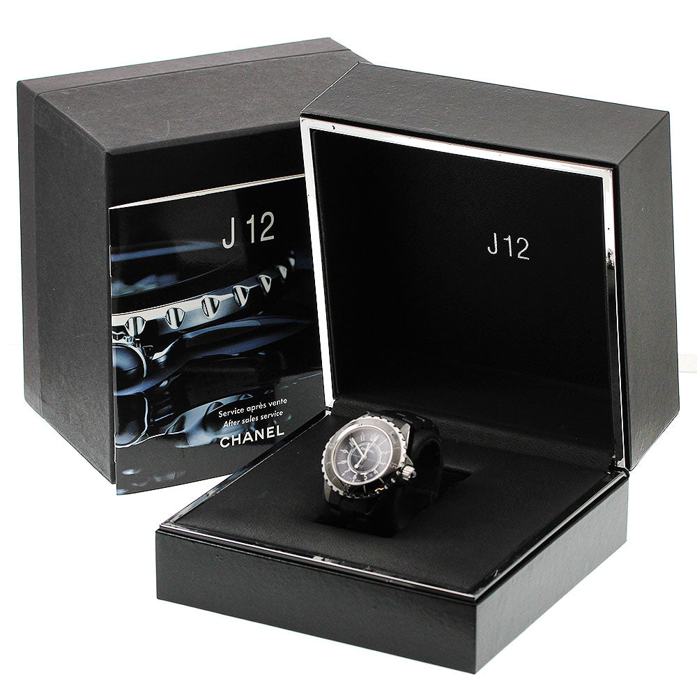 CHANEL J12 H0681 Black ceramic date black Dial Quartz Ladies Watch_954221