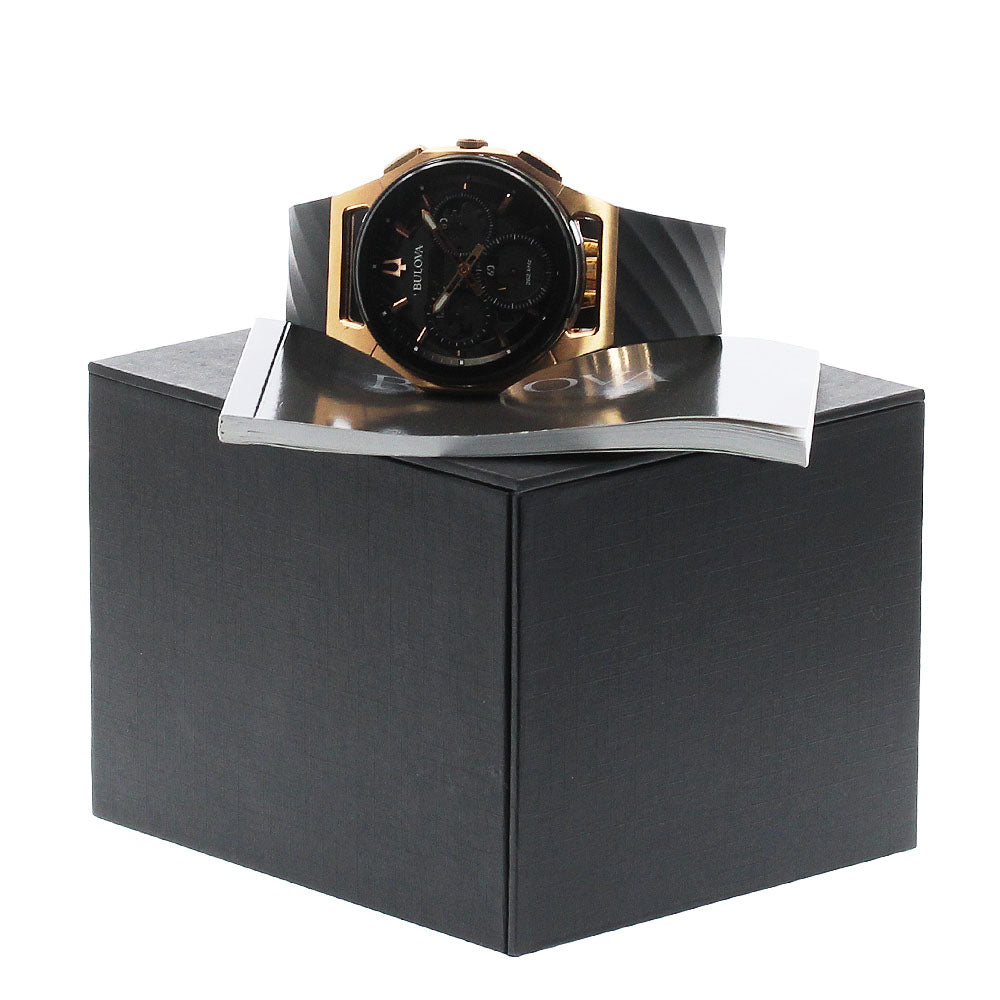 BULOVA curv 98A185 Chronograph Gray / black Dial Quartz Men's Watch_954263