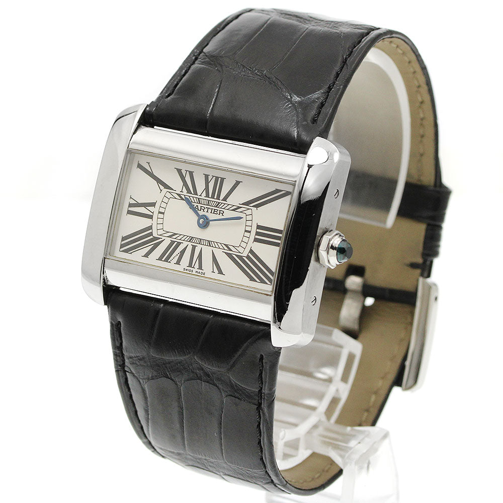 CARTIER Tank Divan LM W6300655 beige Dial Quartz Men's Watch_954271