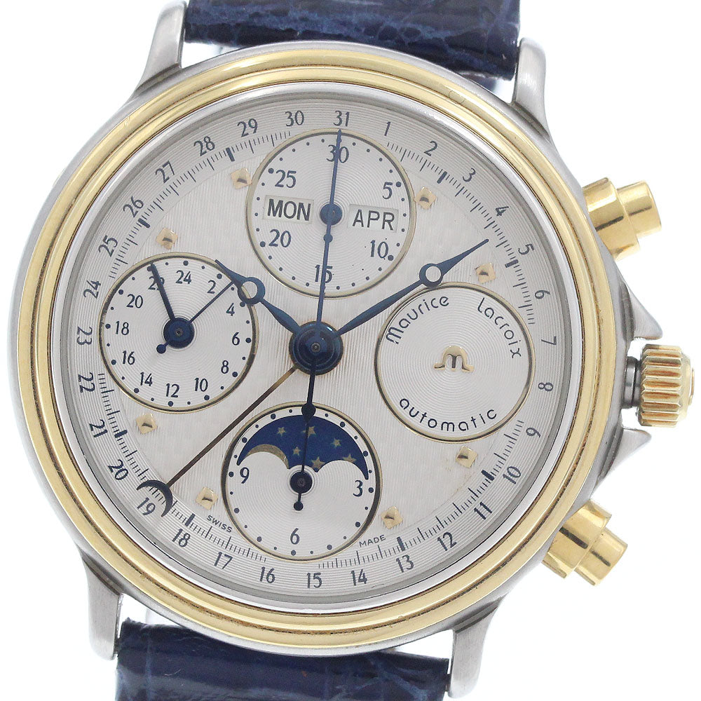 MAURICE LACROIX Masterpiece 02336 Chronograph Silver Dial Automatic Men's Watch_954283
