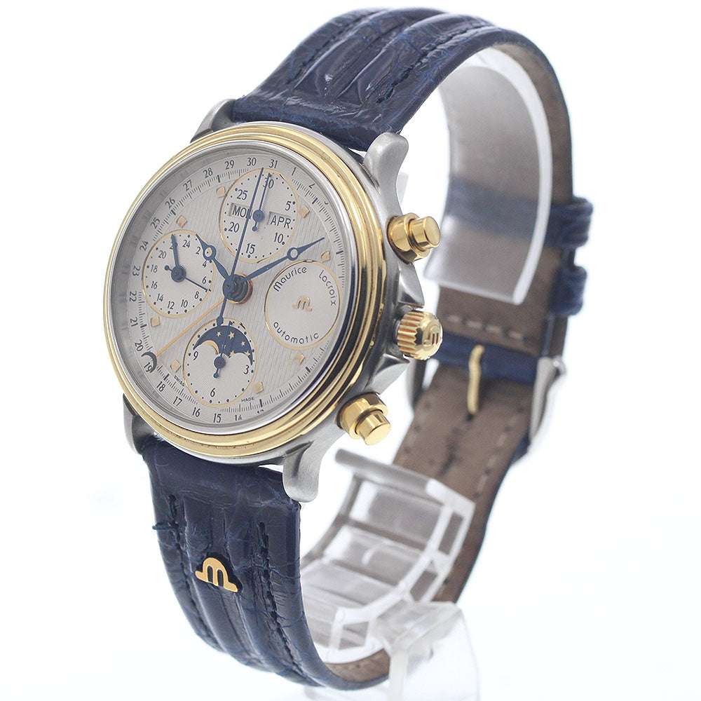 MAURICE LACROIX Masterpiece 02336 Chronograph Silver Dial Automatic Men's Watch_954283