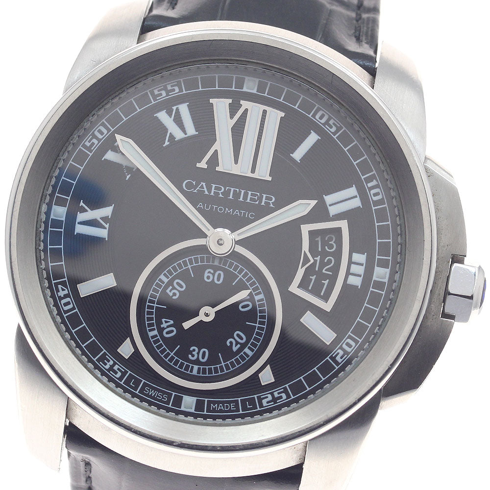 CARTIER Calibre de Cartier W7100041 Date black Dial Automatic Men's Watch_954286