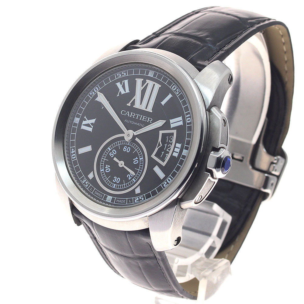 CARTIER Calibre de Cartier W7100041 Date black Dial Automatic Men's Watch_954286