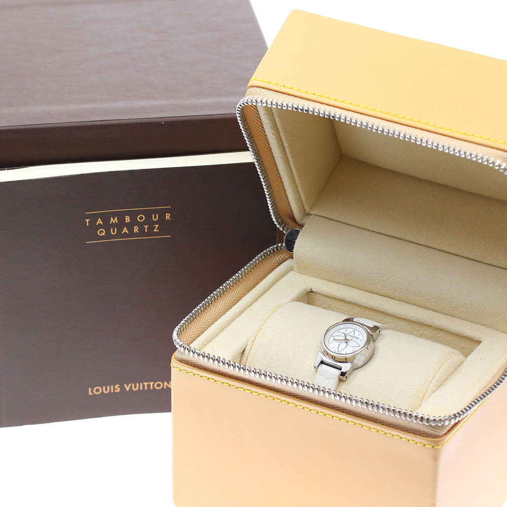 LOUIS VUITTON Tambour Viju Q151C White shell Dial Quartz Ladies Watch_954312