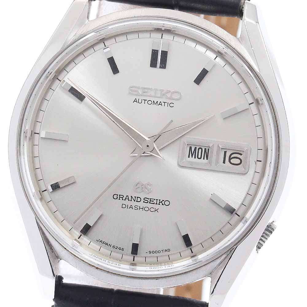 SEIKO Grand Seiko 6246-9001 Day date Silver Dial Automatic Men's Watch_954635