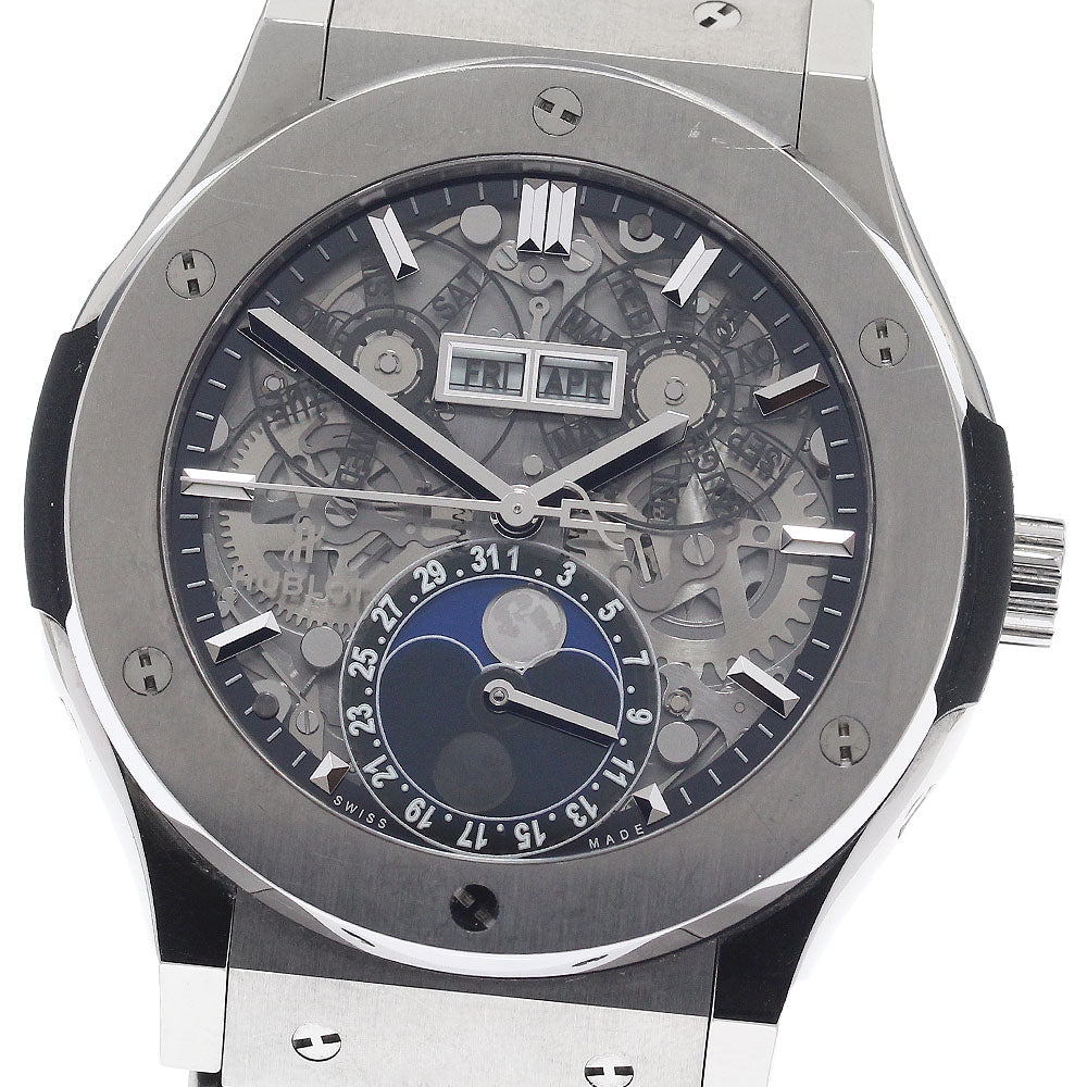 HUBLOT Classic Fusion Aerofusion 517.NX.0170.LR Moon phase skeleton Dial Automatic Men's Watch_954646