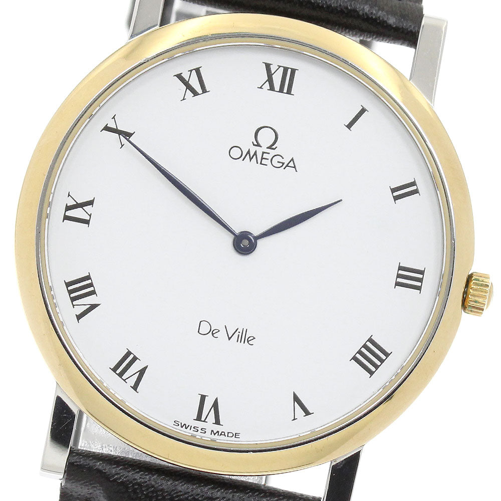 OMEGA De Ville Round White Dial Quartz Men's Watch_954654