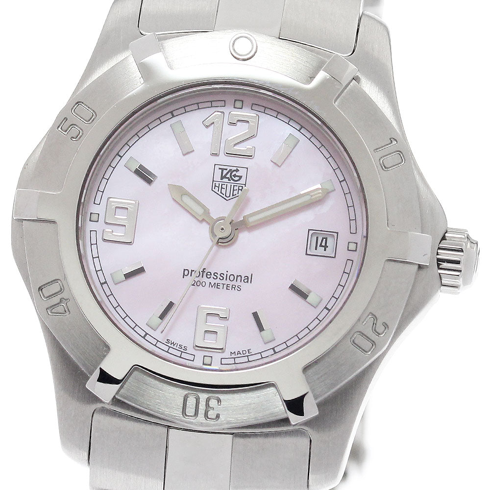 TAG HEUER Exclusive WN1319 Date Pink shell Dial Quartz Ladies Watch_954655