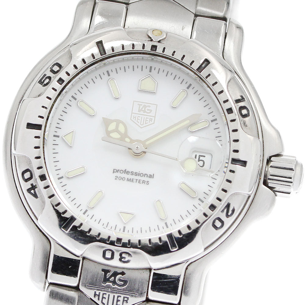 TAG HEUER 6000 series WH1311-K1 Date white Dial Quartz Ladies Watch_954657