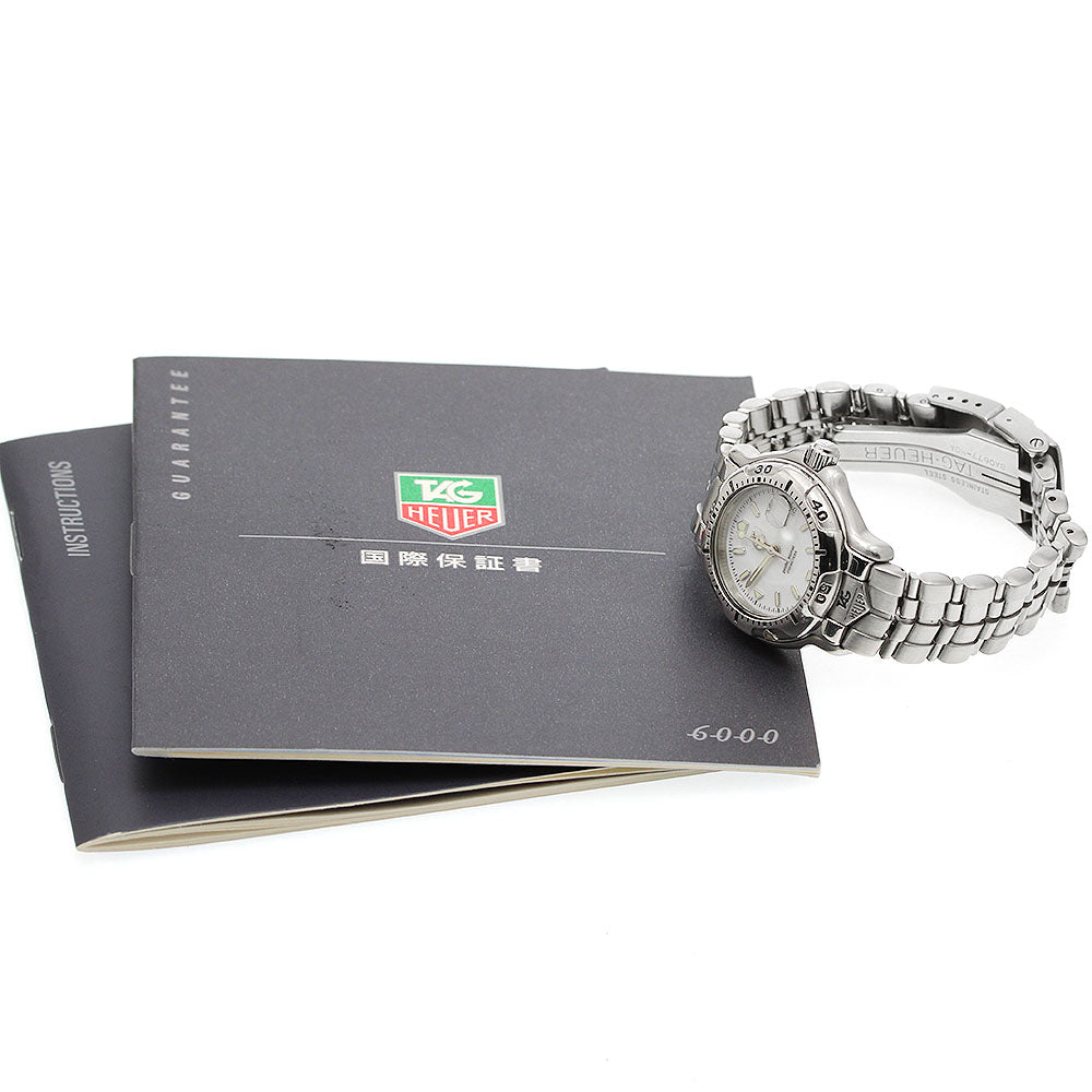 TAG HEUER 6000 series WH1311-K1 Date white Dial Quartz Ladies Watch_954657