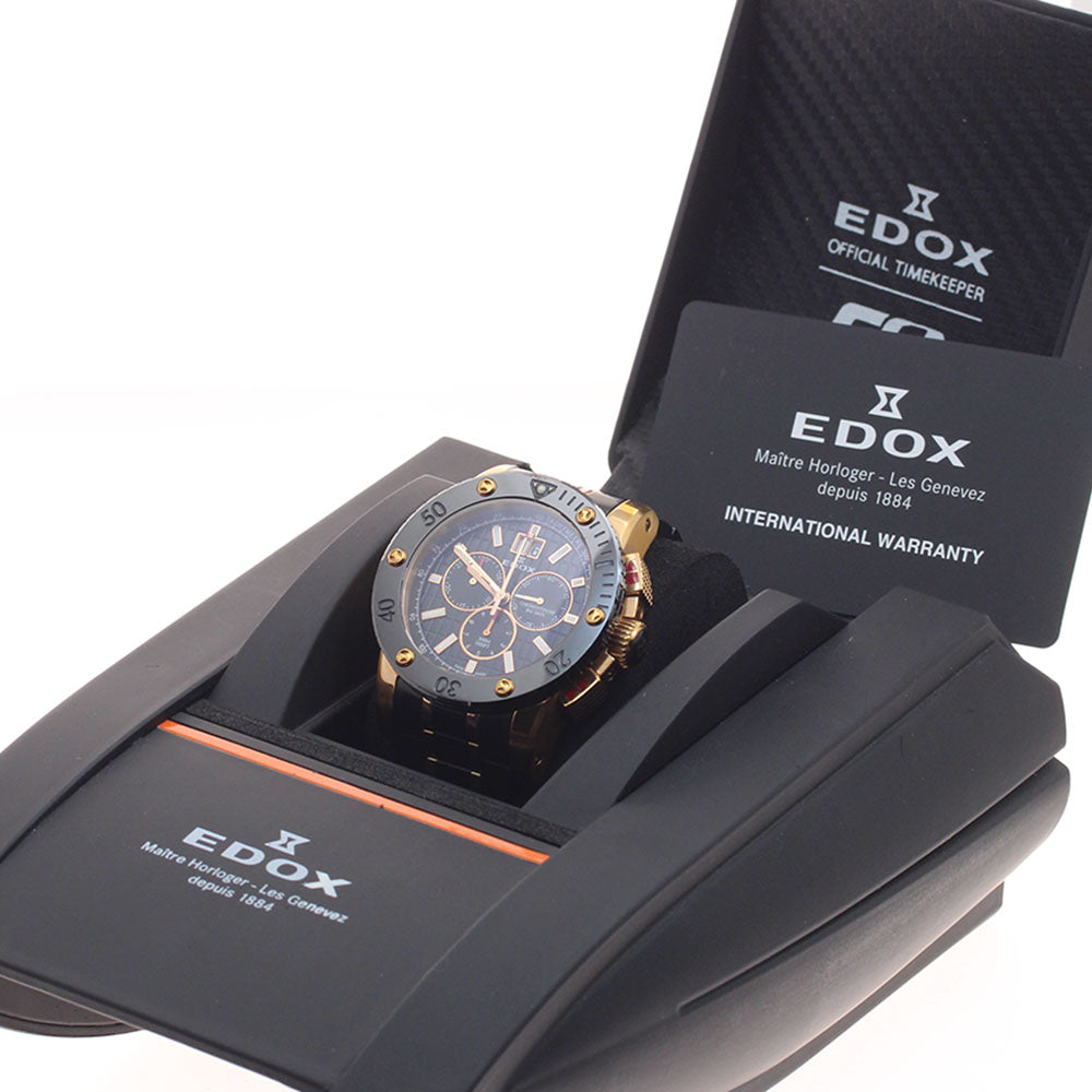 EDOX CLASS 1 Chrono Offshore 10014 black Dial Quartz Men's Watch_954659