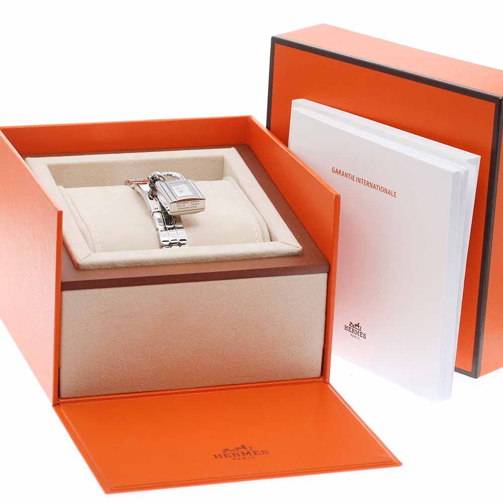 HERMES Kelly watch KE4.130 Side diamond 1P white Dial Quartz Ladies Watch_954662