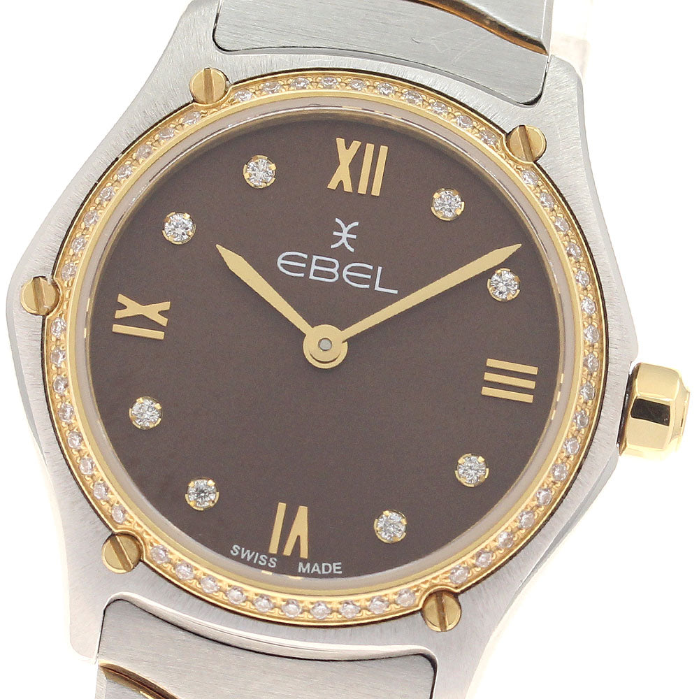 EBEL Sport Classic Mini 1216443A Diamond bezel 8P 2-tone YG Quartz Ladies_954673