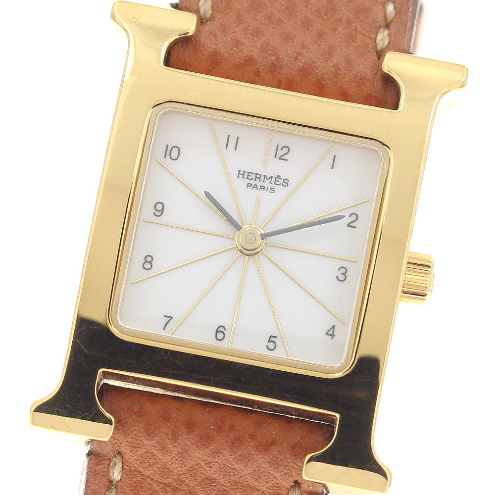 HERMES H watch HH1.201.130 white Dial Quartz Ladies Watch_954702