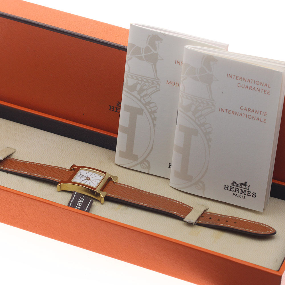 HERMES H watch HH1.201.130 white Dial Quartz Ladies Watch_954702