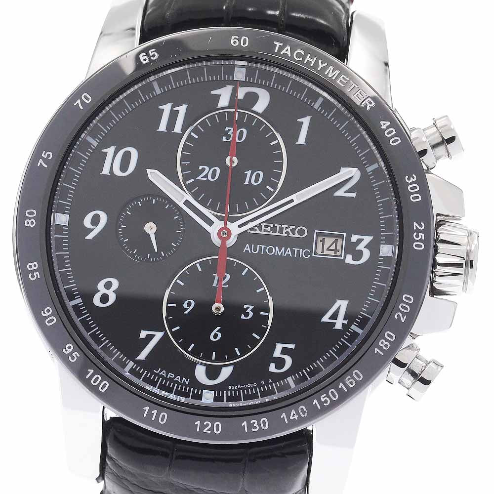 SEIKO Brights Phoenix SAGH005/6S28-00B0 Chronograph Date black Dial Automatic Men's Watch_954723