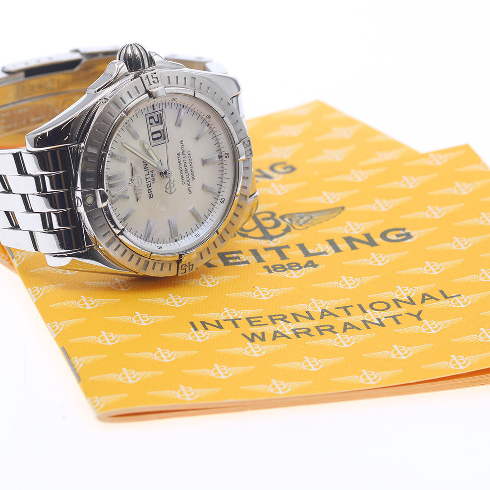 BREITLING windrider cockpit A49350 Big date White shell Dial Automatic Men's Watch_954726