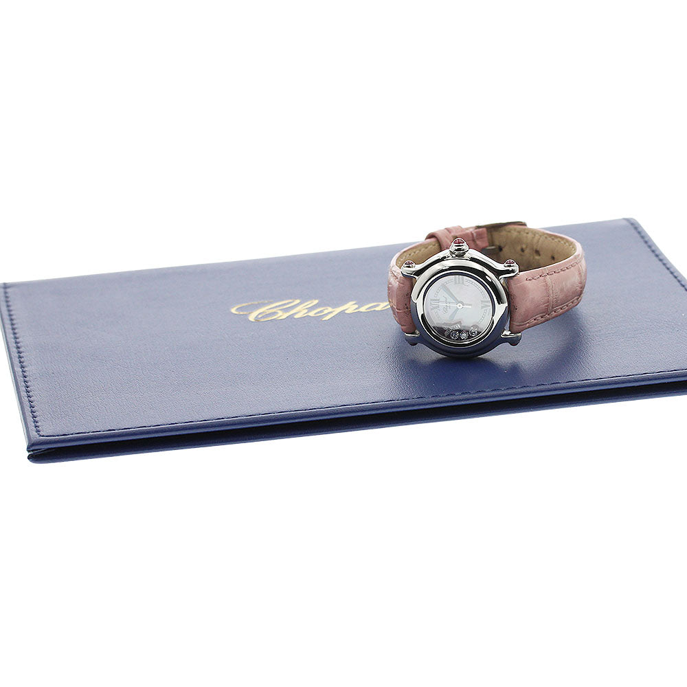 Chopard Happy sports 27/8245-21S Diamond Pink shell Dial Quartz Ladies Watch_954738