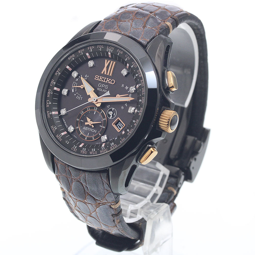 SEIKO Astron Limited to 1,500 pieces SBXB083/8X53-0AP0-2 9P diamond Dark brown Dial Solar Powered Radio Men's Watch_954740