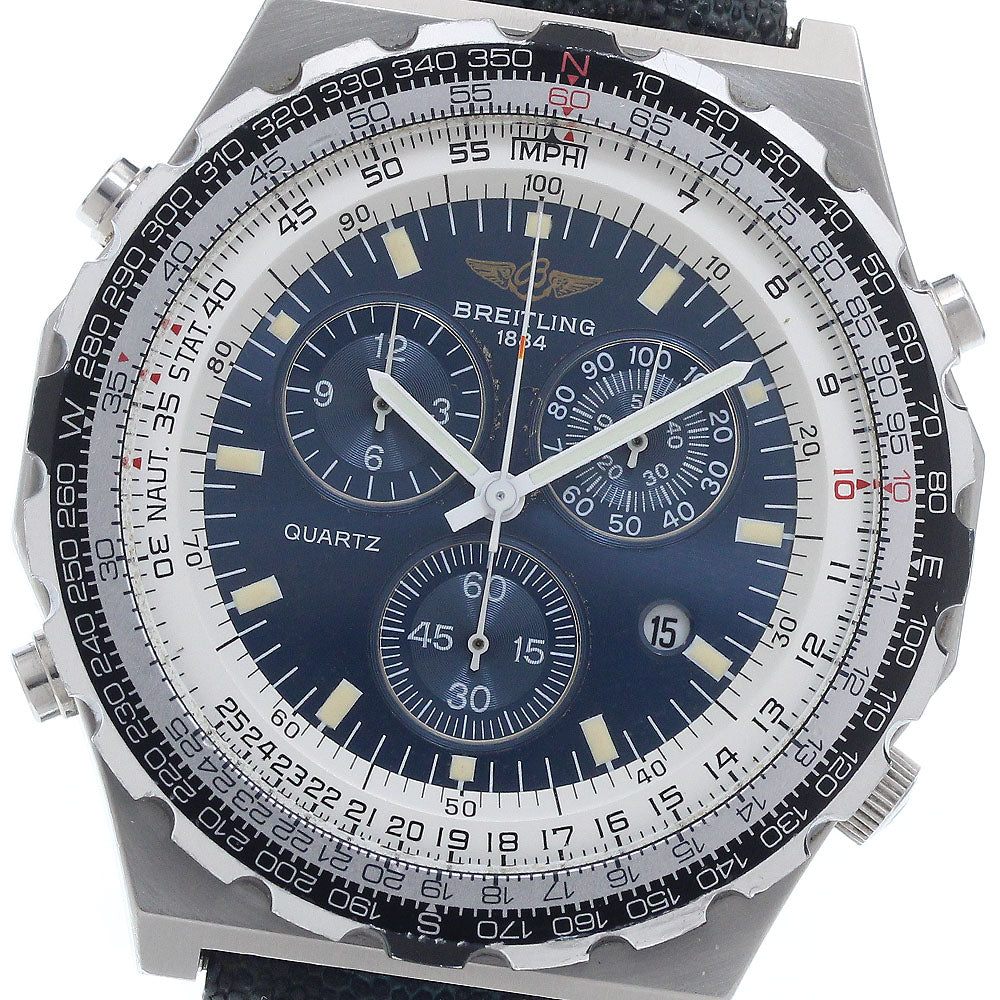 BREITLING Jupiter pilot A59027 Chronograph Navy Dial Quartz Men's Watch_954753