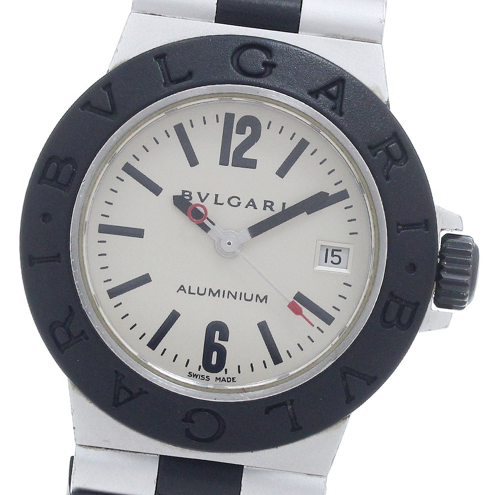 BVLGARI Aluminum AL29A Date Silver Dial Quartz Ladies Watch_954766